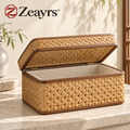 Lidded Bamboo Storage Box — Zeayrs branded main product view