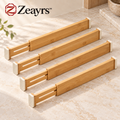 Expandable Bamboo Drawer Dividers — Zeayrs branded main product view