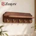 Wall-Mounted Key Rack And Shelf — Zeayrs branded main product view