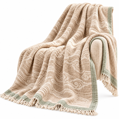 Cotton Gauze Throw Blanket — isolated product view