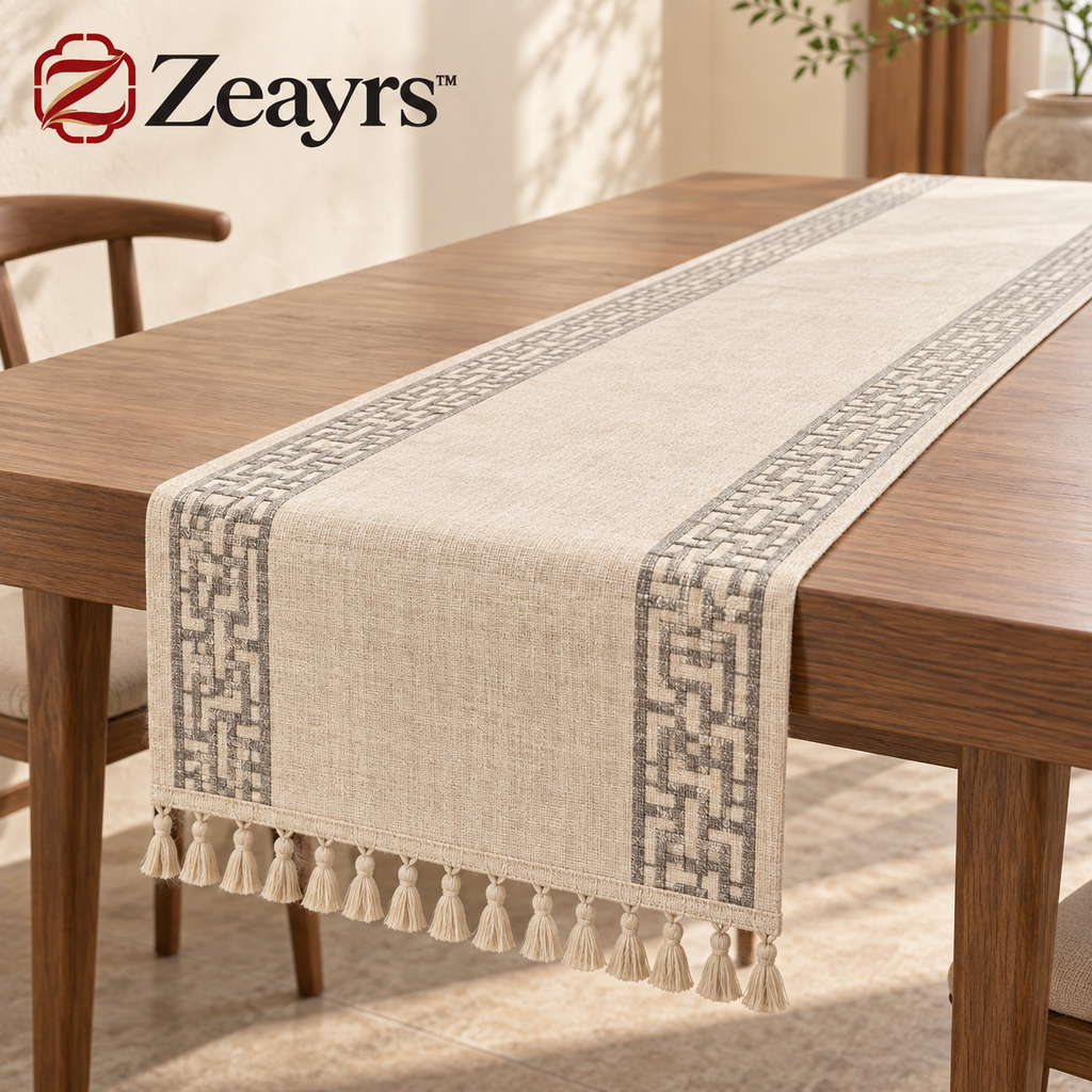 Cotton-Linen Table Runner — Zeayrs branded main product view
